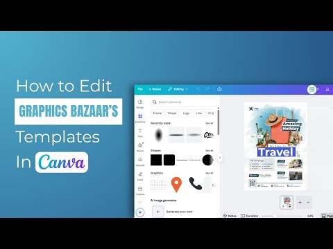 How to easily edit Graphics Bazaar templates using Canva.