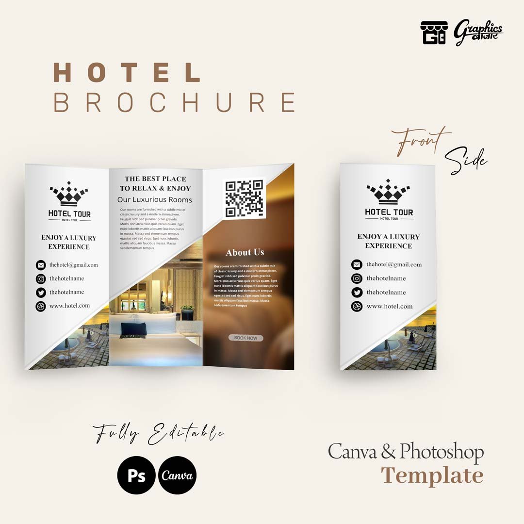 Luxury Hotel Brochure - Trifold Brochure
