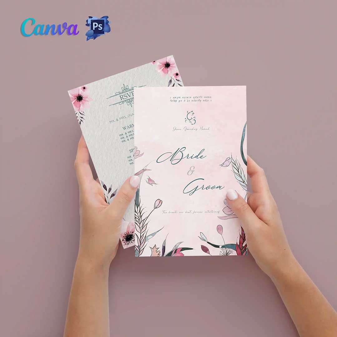 Modern-Indian-Wedding-Card-Pink-Theme