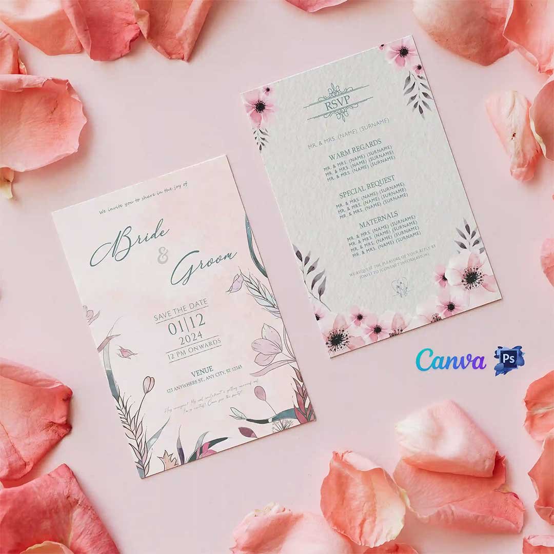 Modern-Indian-Wedding-Card-Pink-Theme-Printable-Cards