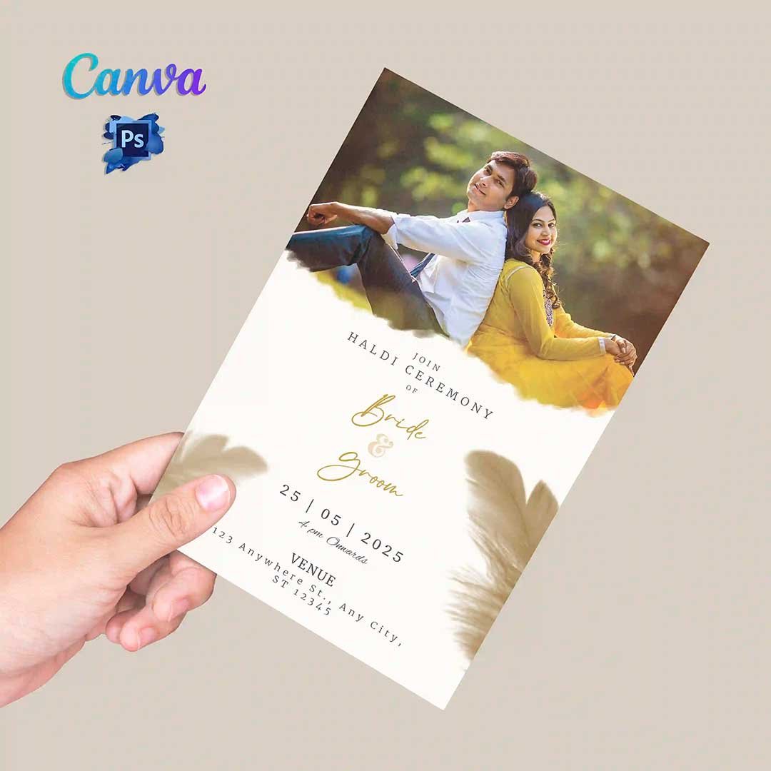 Modern-Haldi-Ceremony-Card-Yellow-Theme