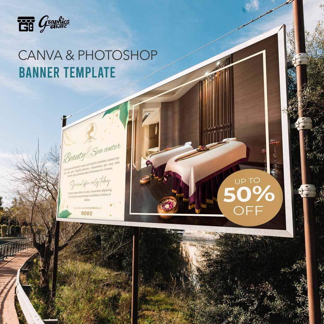 Spa Banner Template for Print