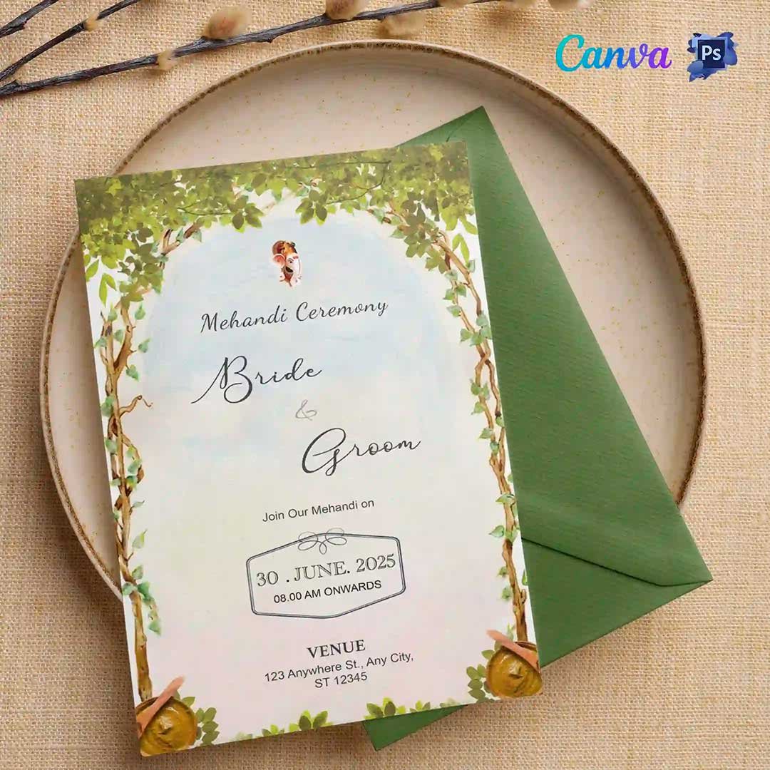 Traditional-Mehandi-Ceremony-Card-Designs