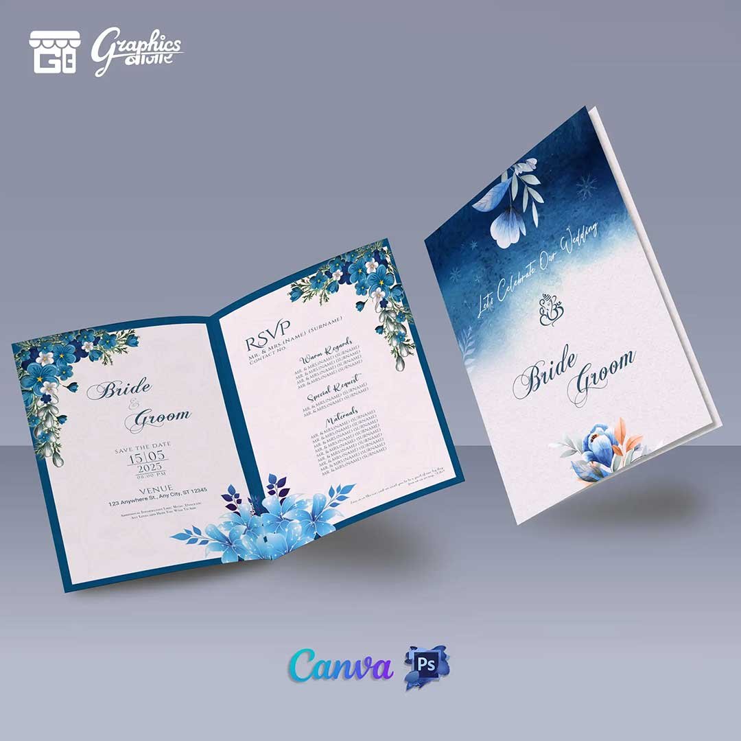 indian wedding card foldable