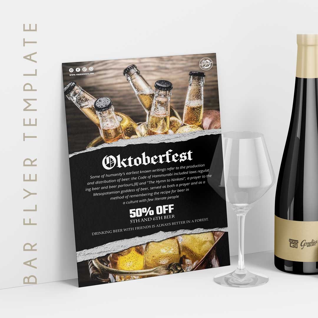 Bar Flyer Template Oktoberfest