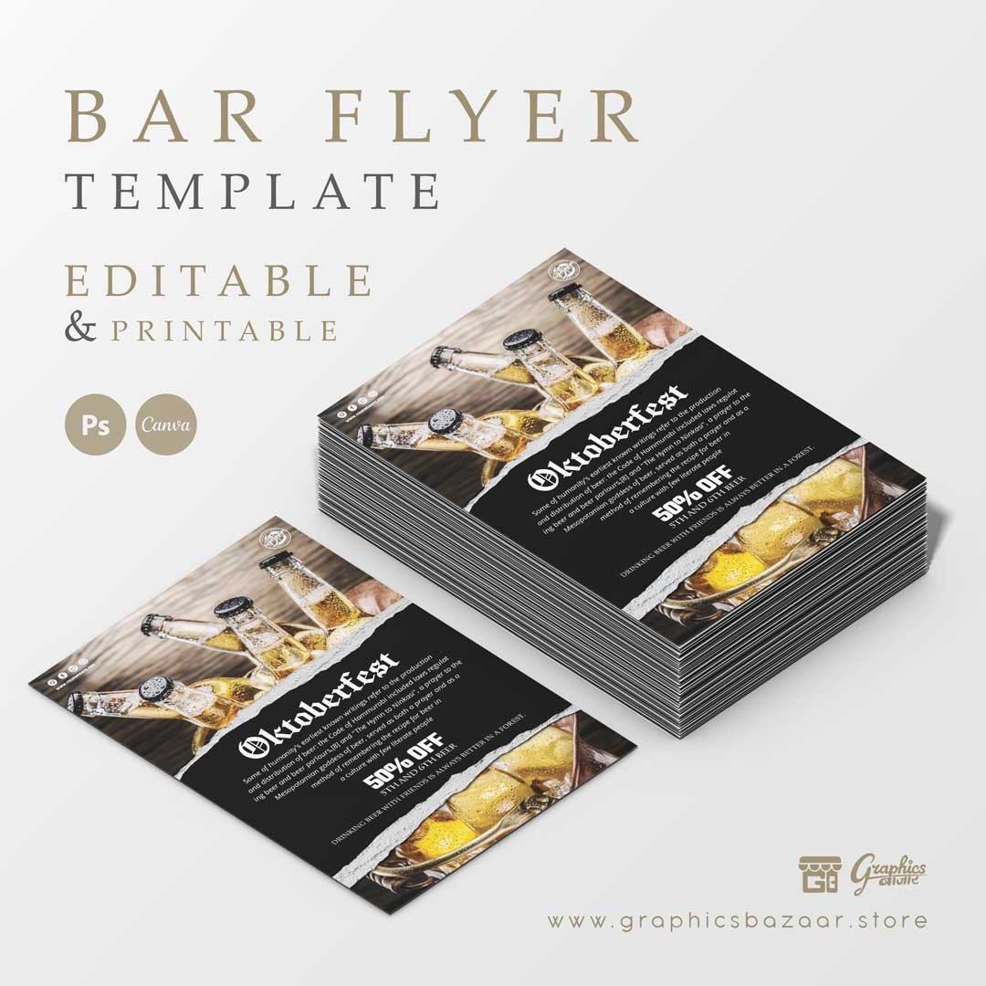 Bar Flyer Template Oktoberfest