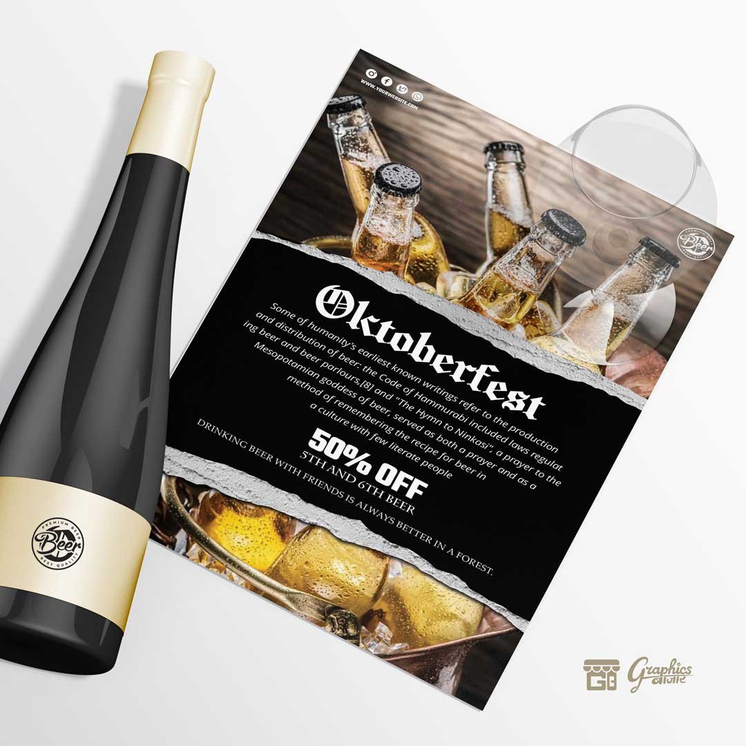 Bar Flyer Template Oktoberfest
