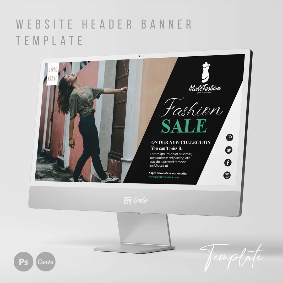 Fashion & Apparel Website Header Banner