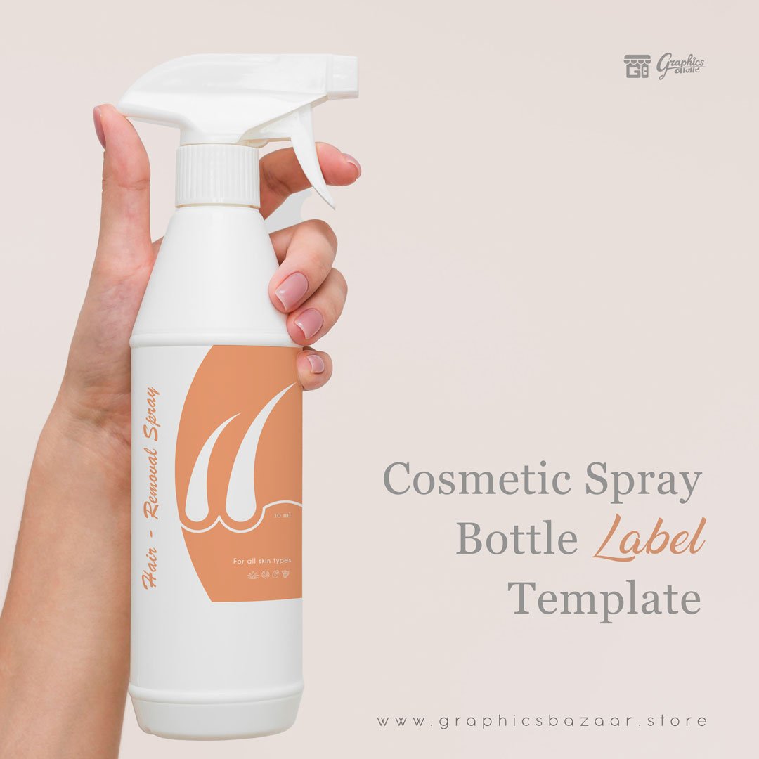 Cosmetic Bottle Label Template