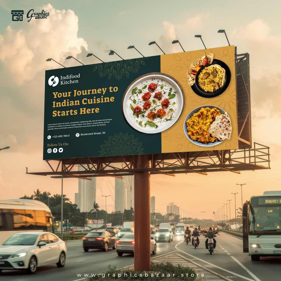 Food Outdoor Banner Template