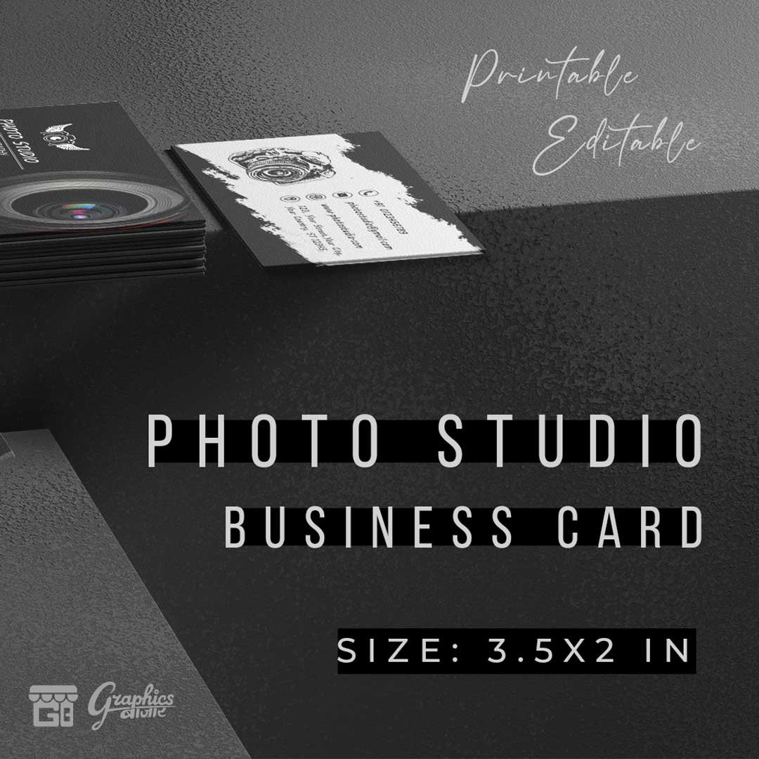 Photo Studio Business Card Template