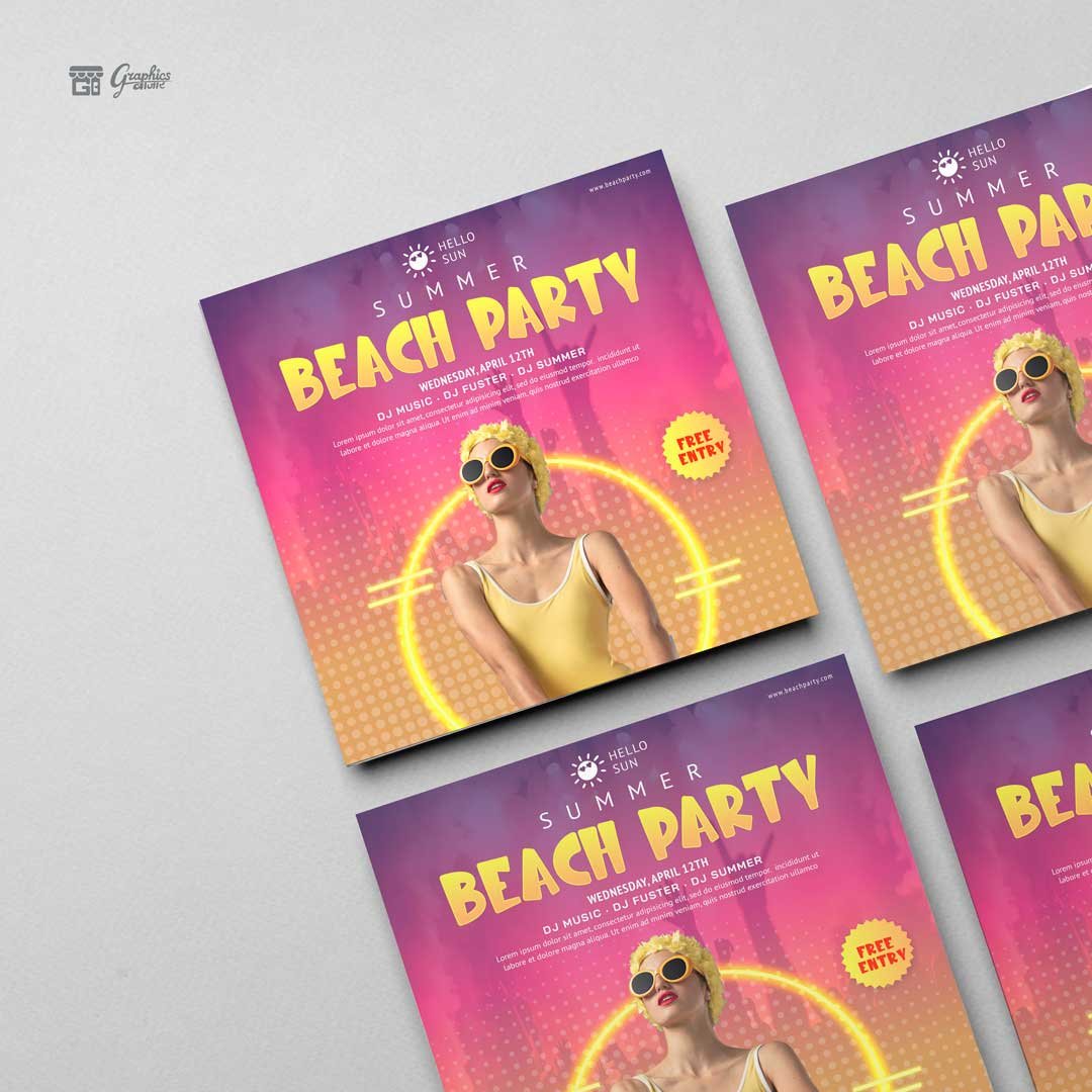 DJ Party Flyer Template