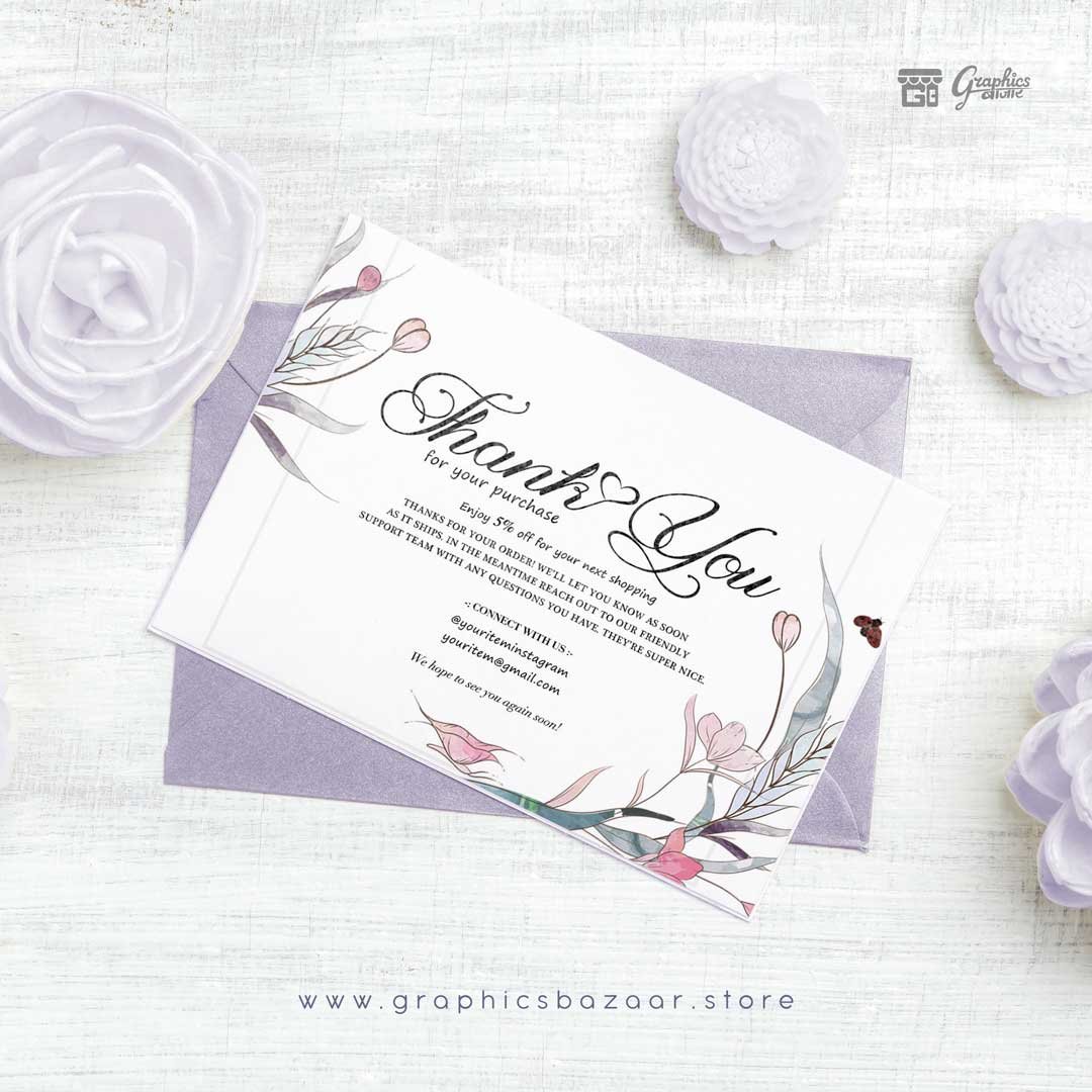 Editable Thankyou Card Template for Businesses